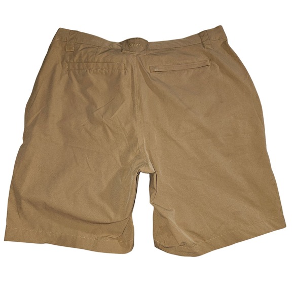 Orvis Men Tan Shorts Size 34 Hiking Fishing Casual Khaki 8.5 In Inseam Gorpcore - Picture 3 of 4